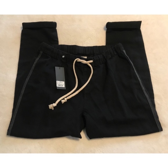 NWT One Teaspoon Shabbies Drawstring Boyfriend Jeans in fox black - Picture 6 of 8